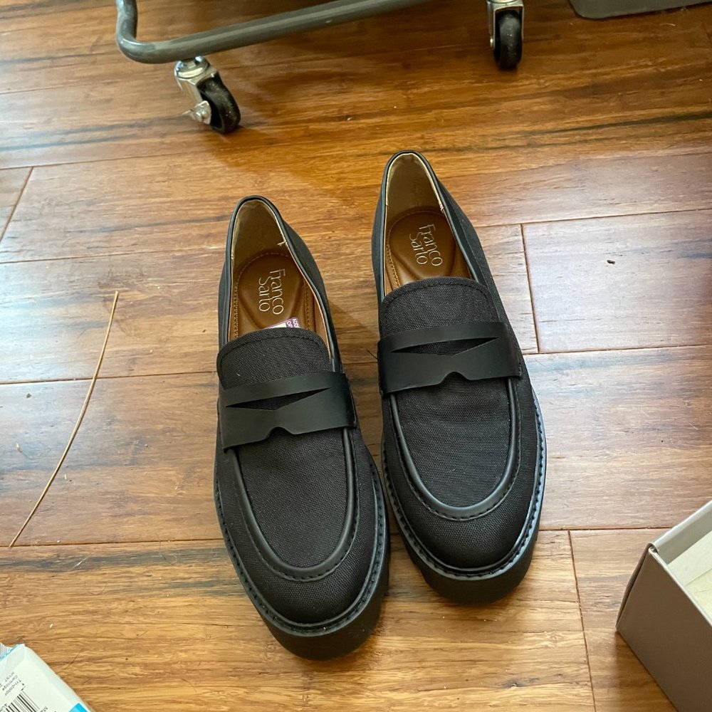 Franco Sarto Black 9 1/2 women's oxford NWT
